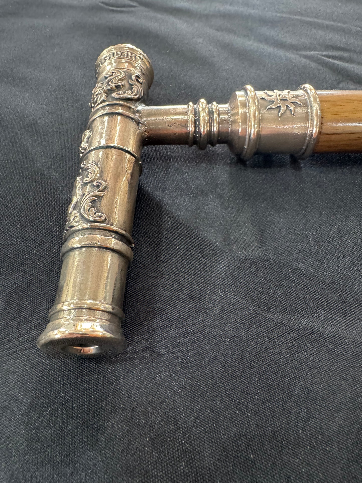 Spanish style Cheroot/Cast Bronze/ Cannon Cane