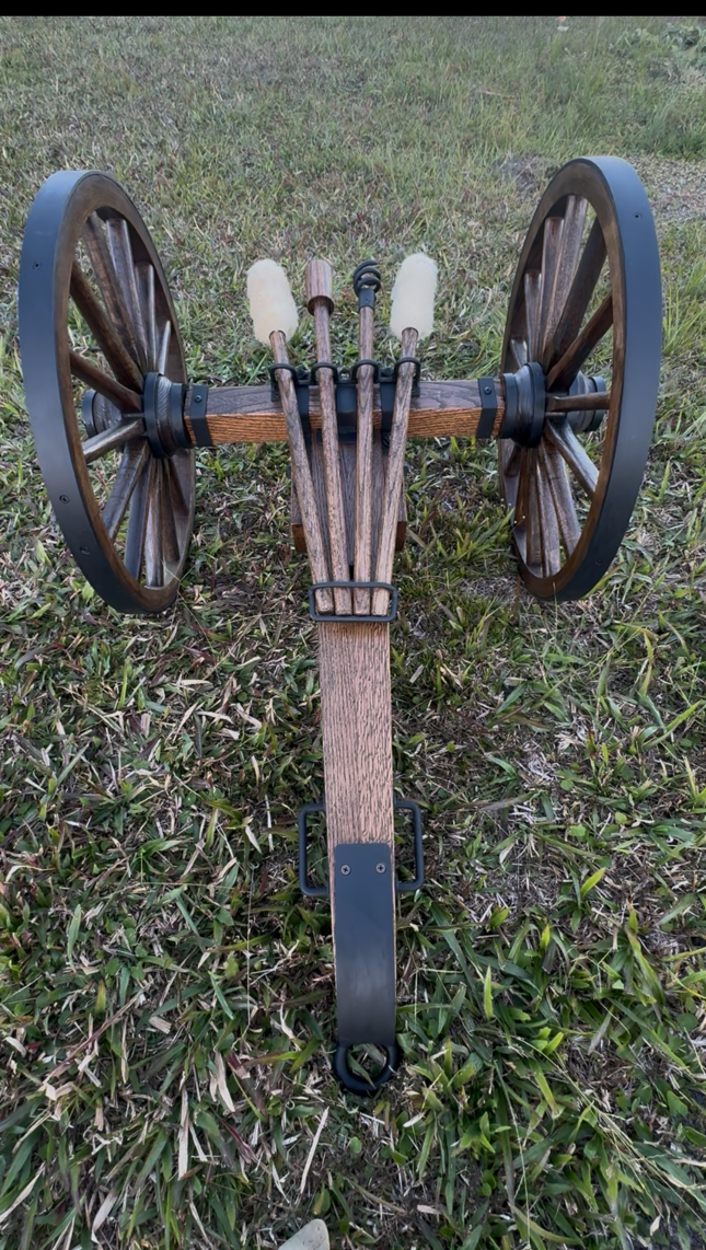 1/2 Scale Brass Mountain Howitzer with Field Carriage