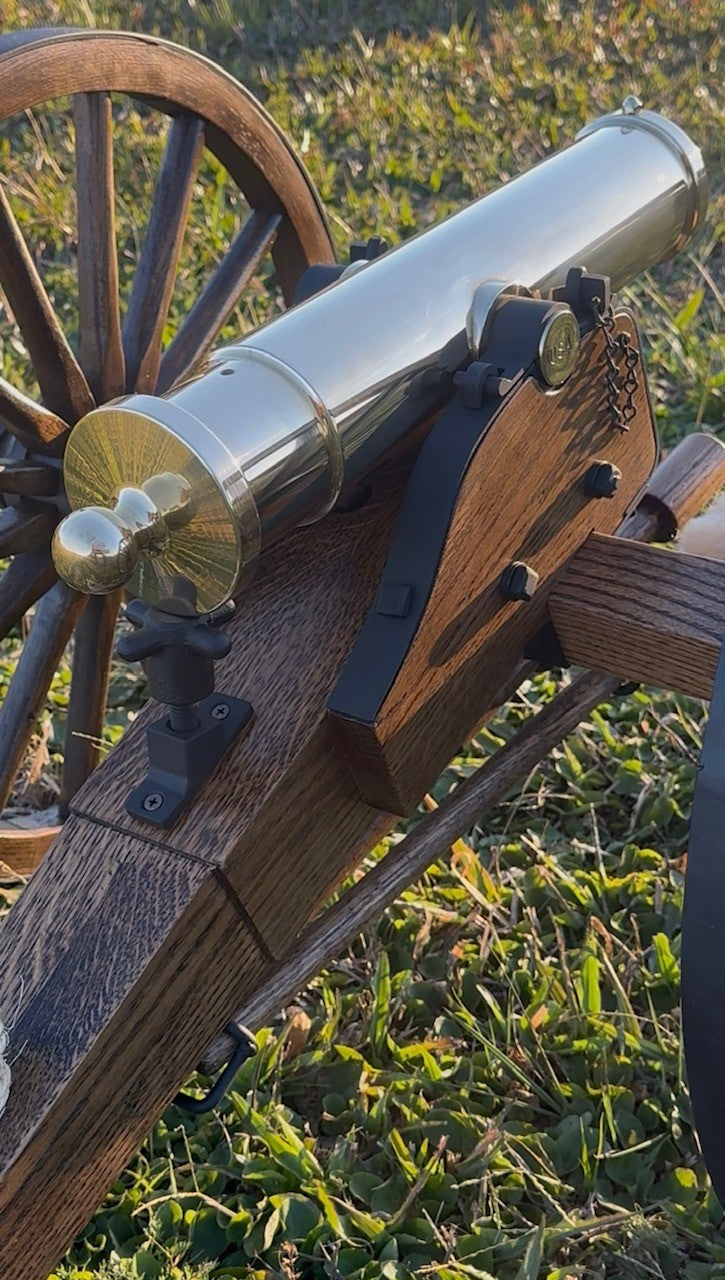 1/2 Scale Brass Mountain Howitzer with Field Carriage